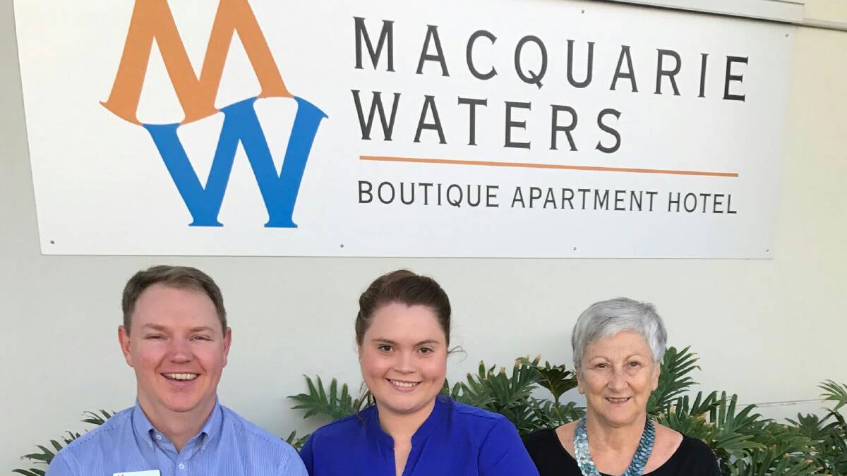 FINALIST: Macquarie Waters is a finalist in the Accommodation category of the 2017 Greater Port Macquarie Business Awards.