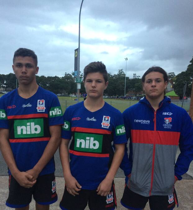 Tylee Donovan (Wauchope) Harry Wesley (Taree Panthers) and Ryan Long (Taree Panthers).