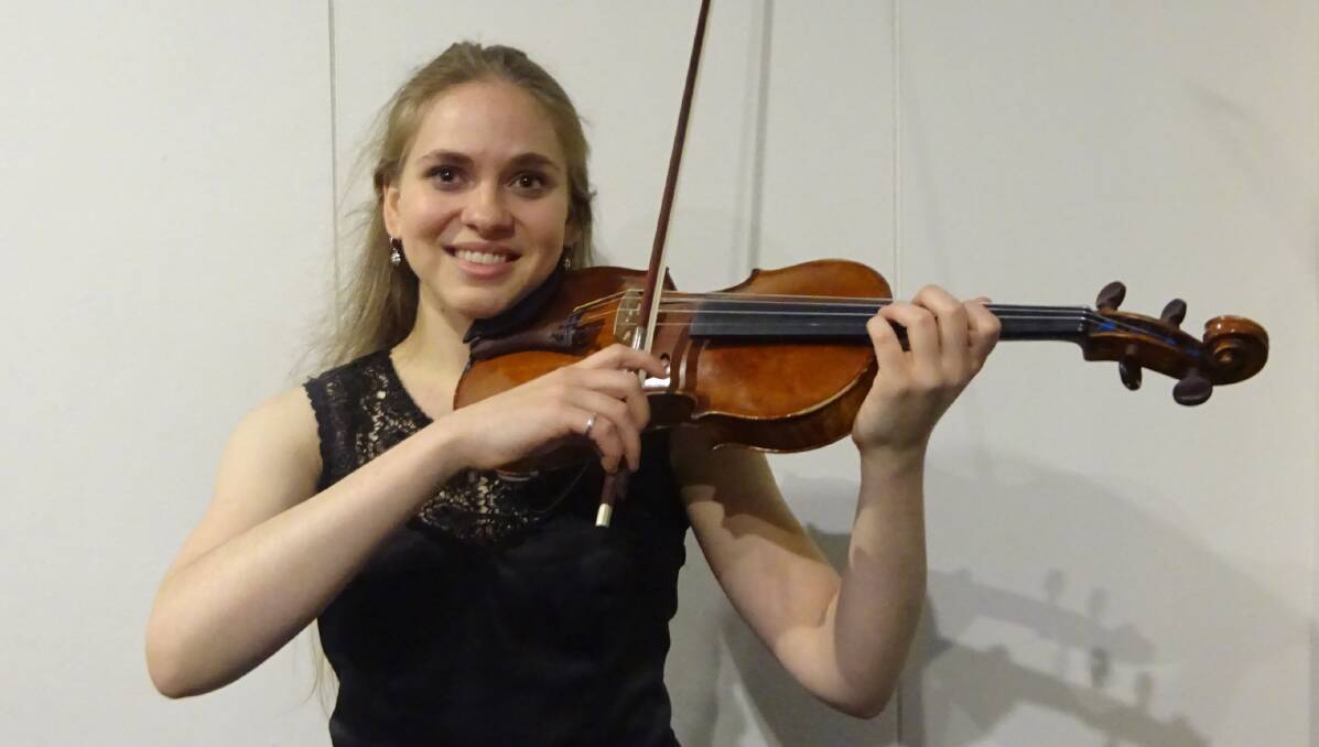 Winner: Kendall National Violin Competition winner, Zoe Freisberg.
