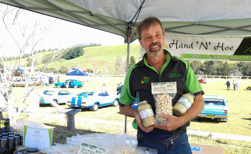 WINNING PRODUCE: David Flinter from Hand n' Hoe Organic Macadamias is delighted that his natural products have performed so well.