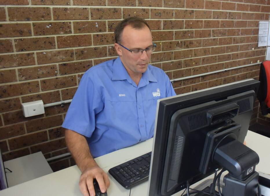 Stronger passwords required: Michael Ferguson from Wauchope Vets is warning people to be careful, after his computer server was hacked.