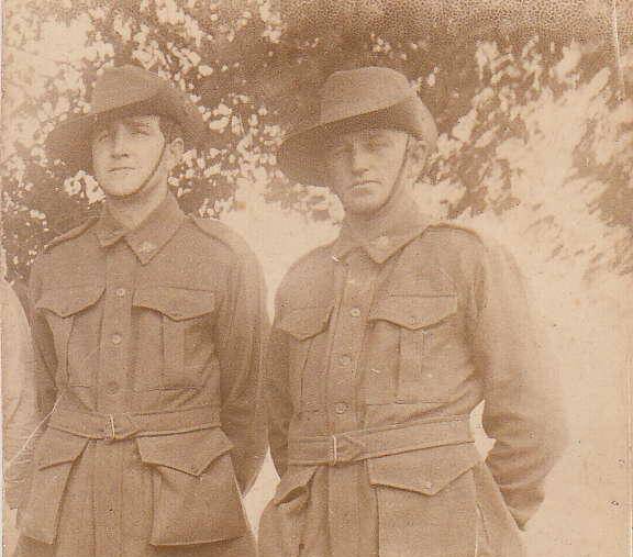 Colin Bain and Henry 'Tuk' Marchment both served in World War One.