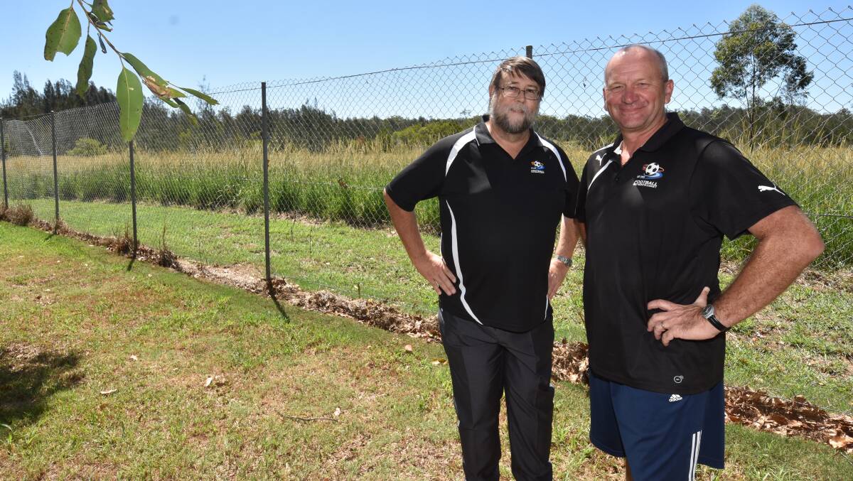 Vision: FMNC general manager Bruce Potter with technical director Larry Budgen at the Thrumster site.