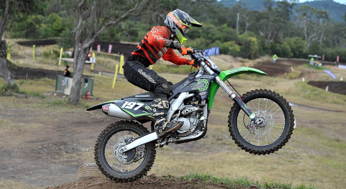 Local knowledge: Port Macquarie rider Shannon Moore gained valuable experience at the weekend's national motocross titles. Photo: Ivan Sajko