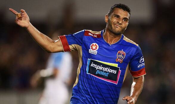Star: Andrew Nabbout of the Newcastle Jets.