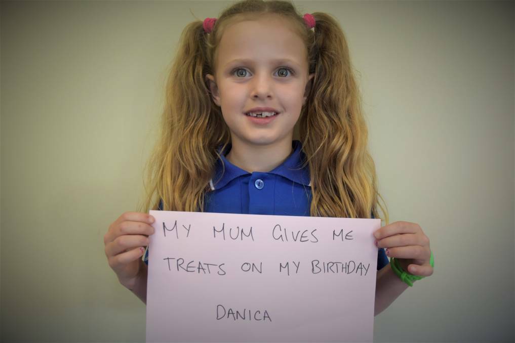 THANKFUL: Danica appreciates the little things her mum does for her. Picture: Sarah Aquilina
