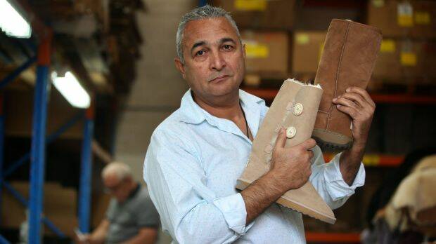 "I want to take this right to the end:" Australian Leather owner Eddie Oygur, who is fighting for the right to use the term 'ugg boots.' Photo: James Alcock