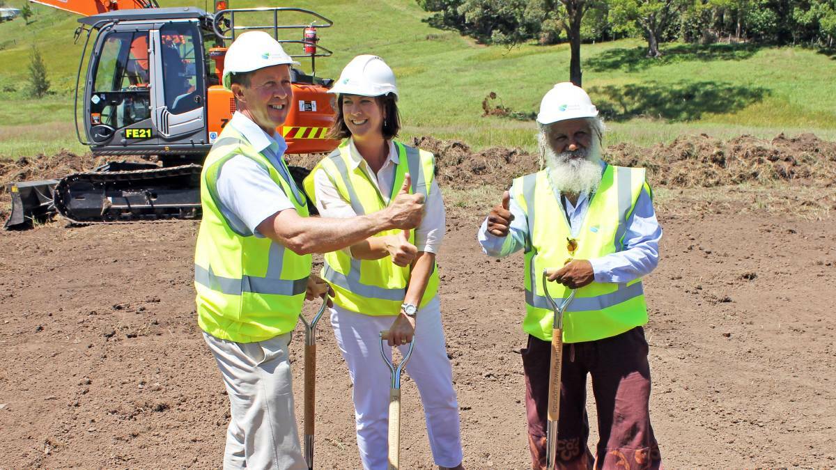 It was a big thumbs up at the ceremonial sod turning for work on the Warrell Creek to Nambucca Heads Pacific Highway upgrade. Click the photo to read the full story.