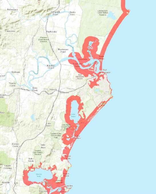 EVACUATION PLAN: The SES released plans which show areas that would be inundated if a tsunami were to happen.