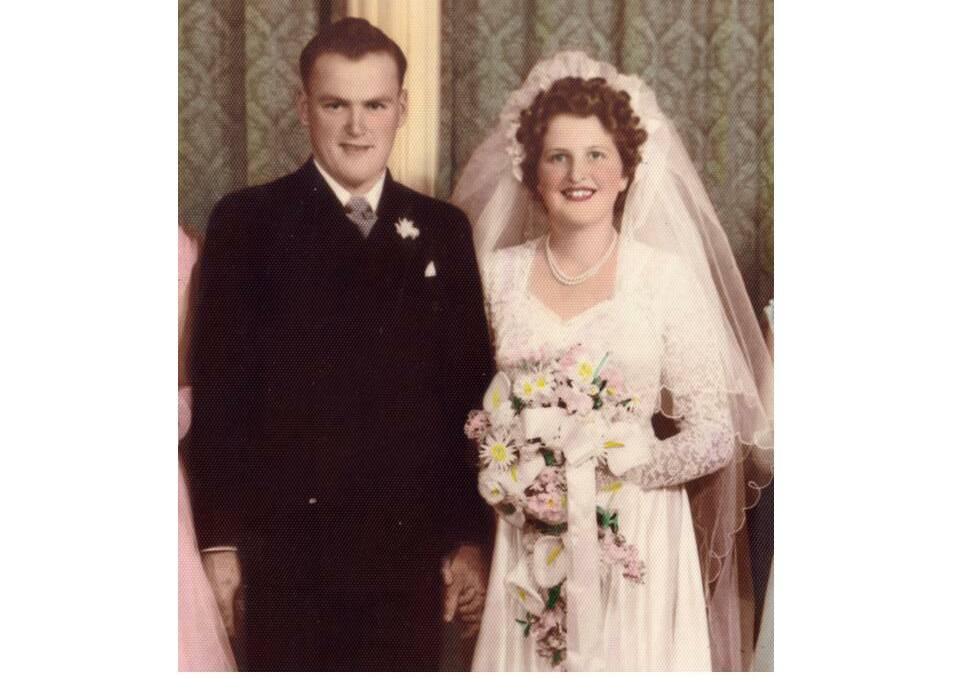 WEDDING DAY: Stan and Dorothy on their Wedding Day. Photo: Contributed