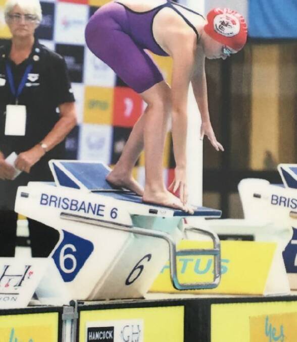 Madelaine competing in 2017 Georgina Hope Foundation Australian Age Championships in Brisbane.