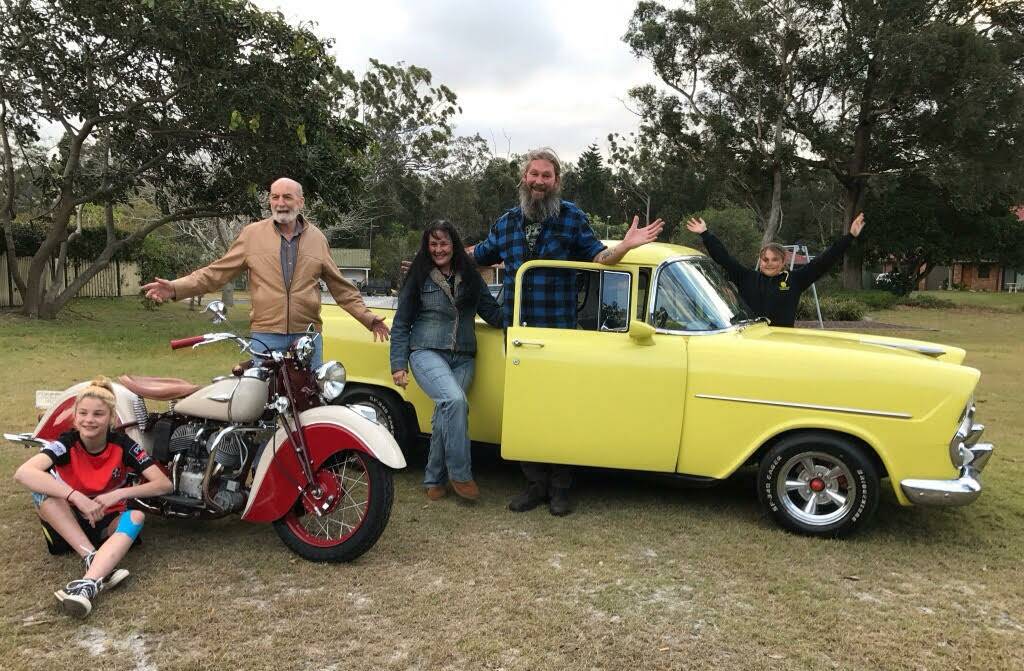 Show and shine: Zoe Ferris, Peter Murphy,  Lea Bailey, John Lyne and Ella Ferris are looking forward to the inaugural event on September 24. 