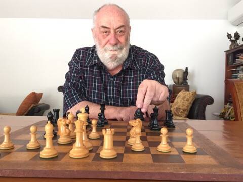 Avid player: Brian Thew has been playing chess since he was 13-years-old and recently won the NSW Correspondence Chess Championship for a third time.