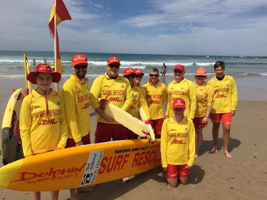Good report: Members of Wauchope Bonny Hills Surf Life Saving Club were at Rainbow Beach, Bonny Hills on September 30 to kick off the long weekend. The surf lifesavers volunteer their time to help keep the community safe. 
