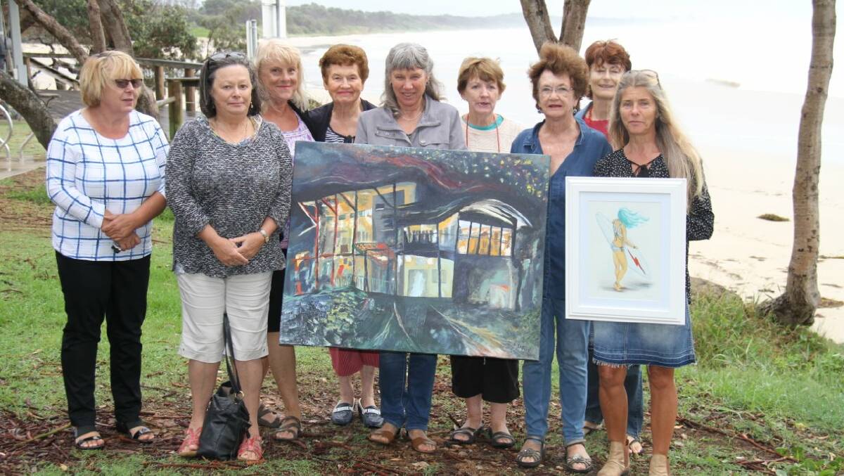 On show: Members of the Hastings Valley Fine Arts Association will exhibit their works to support Wauchope-Bonny Hills Surf Life Saving Club.