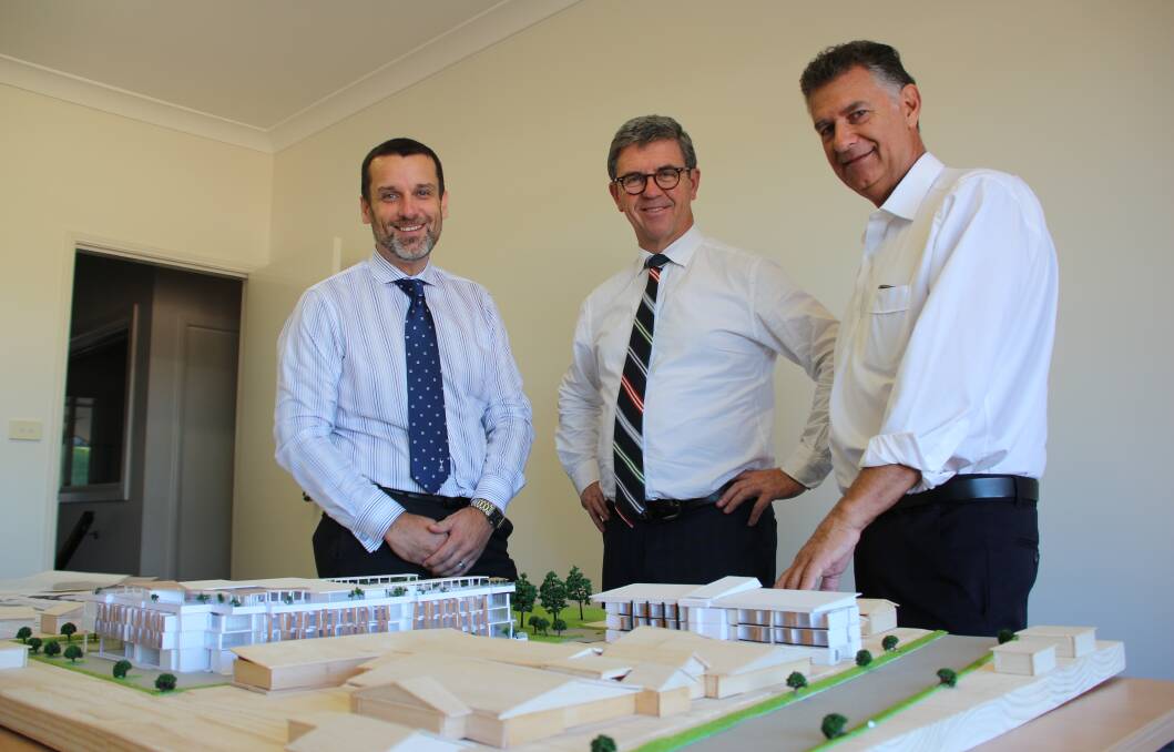 Big project: Bundaleer CEO Gareth Norman, Federal Assistant Health Minister and Local MP Dr David Gillespie and Bundaleer Board Chairman Ian Chegwidden
 