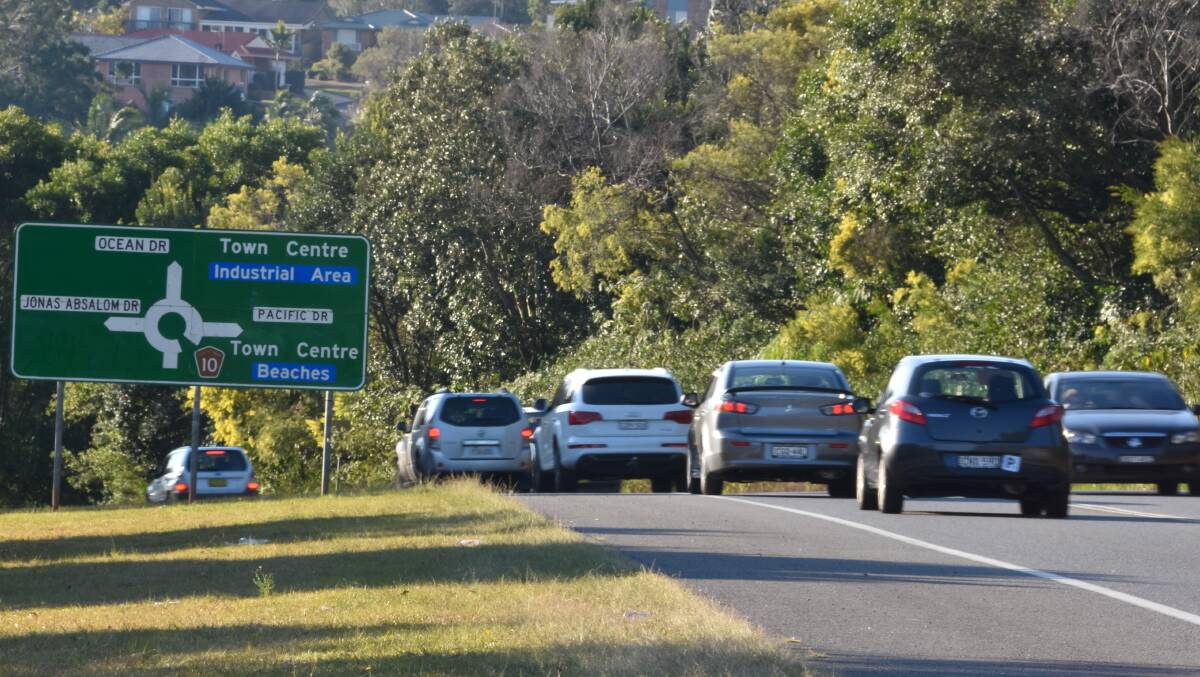 Waiting game: Motorists face congestion during peak times on Ocean Drive at Port Macquarie. Photo: Ivan Sajko