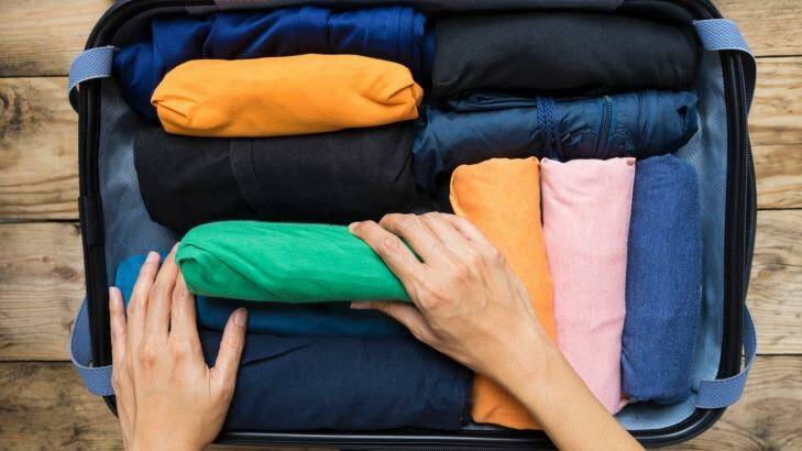 No need to drag a heavy suitcase around: Pack clothes made from light-weight materials such as silk. Photo: iStock