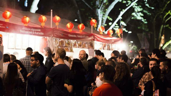 This year's Sydney Night Noodle Markets saw an increase of 60 per cent in attendance from last year. Photo: Christopher Pearce