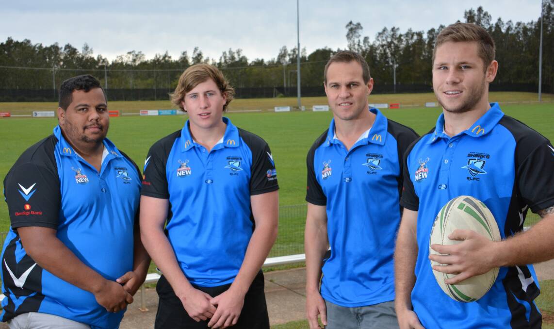 Players ready for grand final: Sharks players 
 Edward Vale 
, Mitch Smith,  
Bob Davison and  
Ryan McDonald will lead their teams onto the park in a fortnight s time for the final.