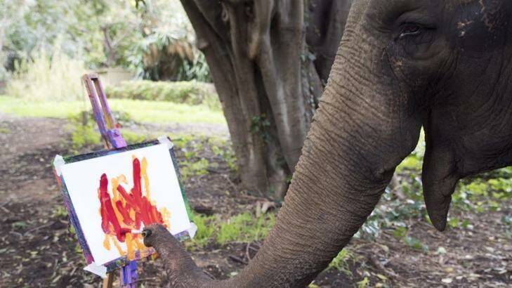The ele-art in question. Photo: Perth Zoo