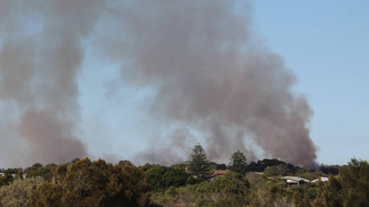 A hazard reduction burn at Camden Head on Friday was visible from far and wide.