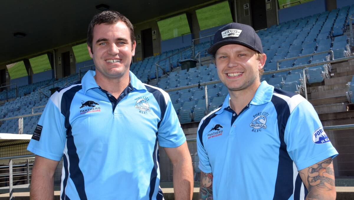 Last chance: The Port City Breakers last chance at premiership glory comes down to its reserve grade side. Players Drew Smith and Jason Turner are pictured. They will take on Kempsey this weekend for the second spot in the grand final.