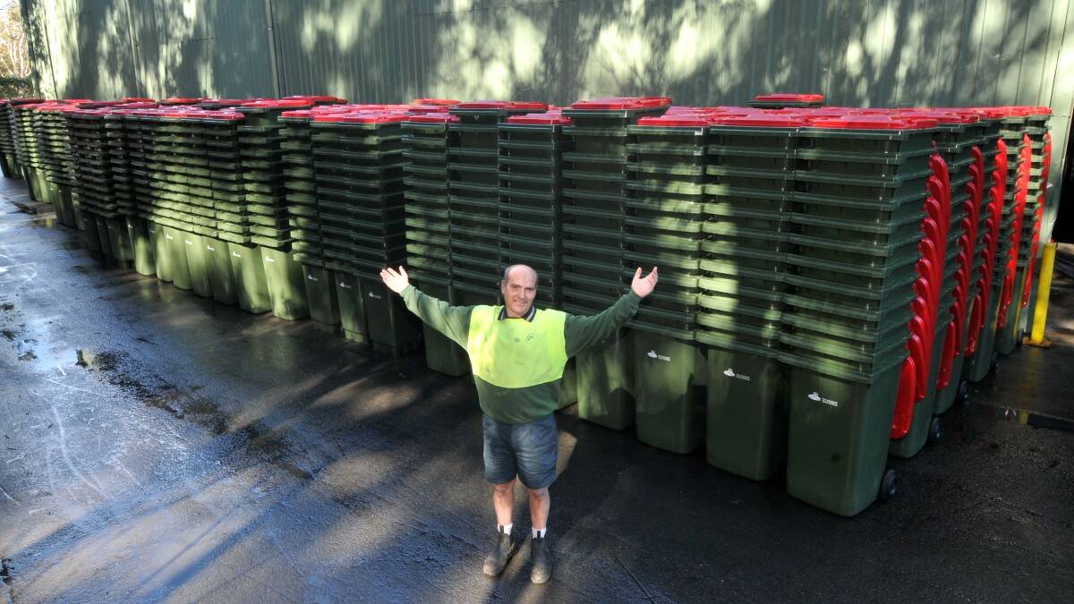 Brett Savage - Jr Richards Leading hand with some of the red bins to be rolled out this week.