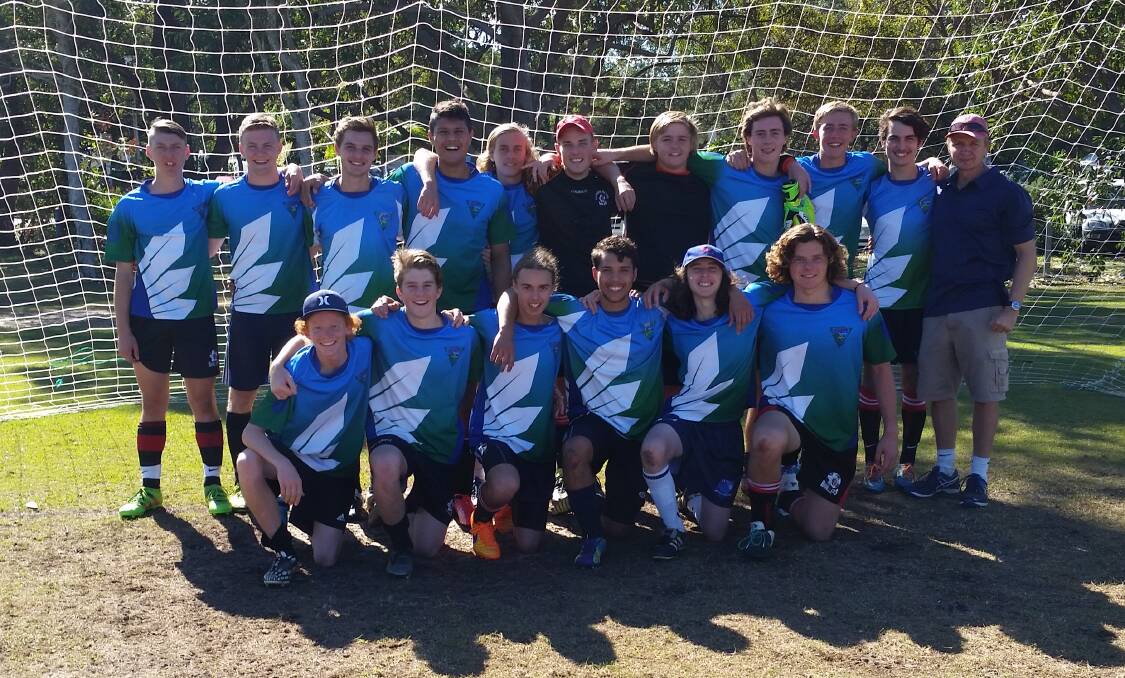 GO THE DOLPHINS: Camden Haven High School boys soccer team are into the finals of the NSW State Puma Cup.