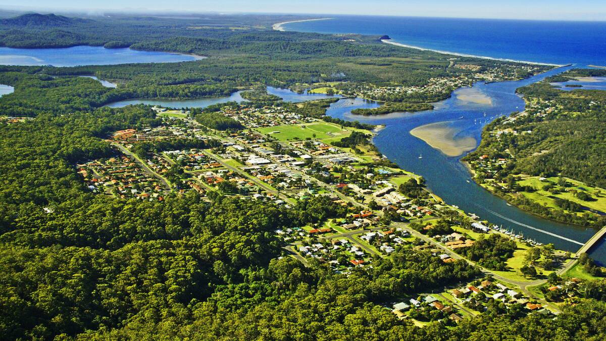 A bird's eye view of Laurieton. Photo: Supplied