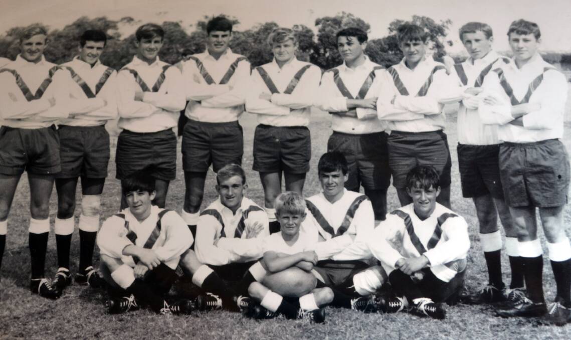 FORESTVILLE FERRETS 1967: Rocky Davis, centre top row, played some 248 senior games and won five grand finals.
