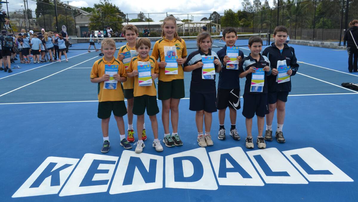Winners and runners up: Champions from St Josephs Primary School Laurieton (left to right) - Elwood Dollery, Sebastian Facer, Mackenzie Dietrich and Paige Hudson. Runners up, from Nambucca Valley Christian Community School (left to right) Bree Rodiles-Hunt, Rielly Nixon, Ryan Rodiles-Hunt and Joshua Rodiles-Hunt.