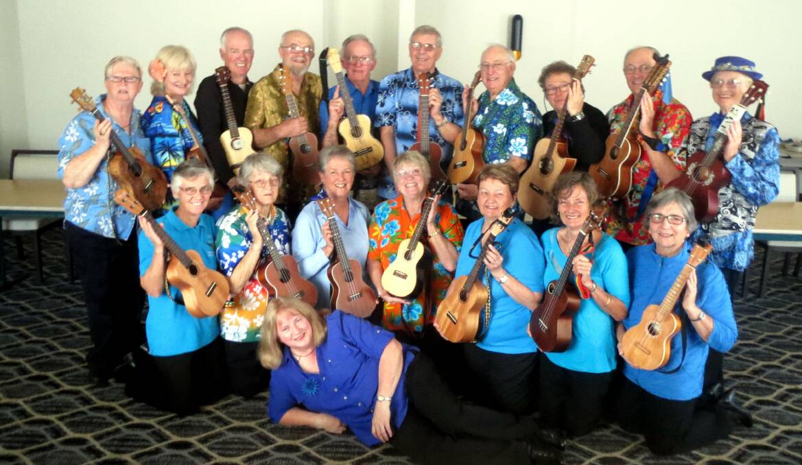 CHUMS: The Camden Haven Ukulele Musicians will headline the Kendall Music Exchange on October 7.
