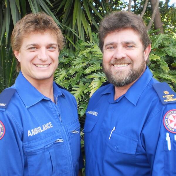 Like father like son: Dan Versluis, left, is following in his father Peter’s footsteps choosing a career in the NSW Ambulance Service. His journey through his first few weeks is documented in the Channel 10 series Recruits: Paramedics, 7.30pm Thursdays.