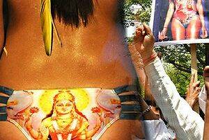 Indian fury at Hindu goddess on skimpy swimsuits