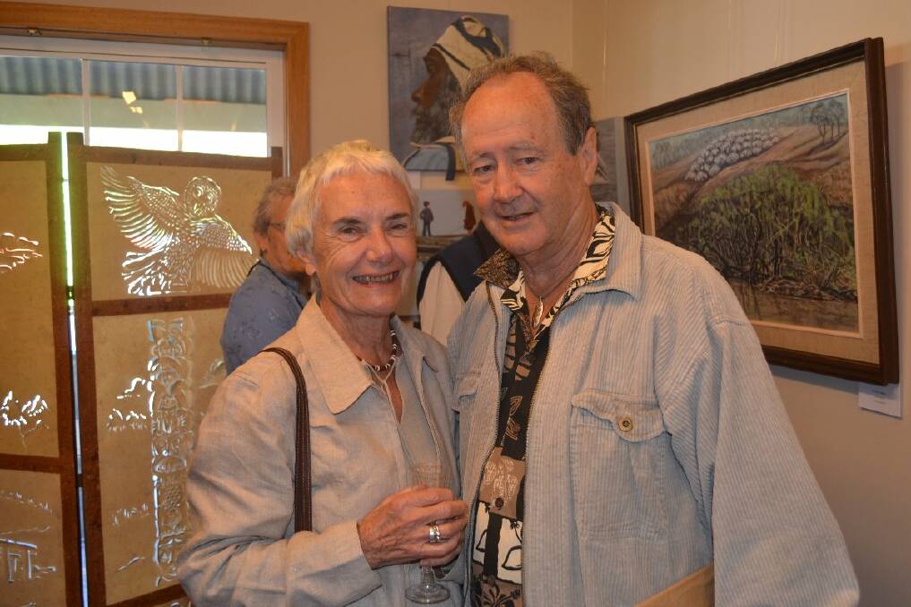 Artists Joan Pickard and Don Brown at the opening of their gallery, which is in the iKew centre.