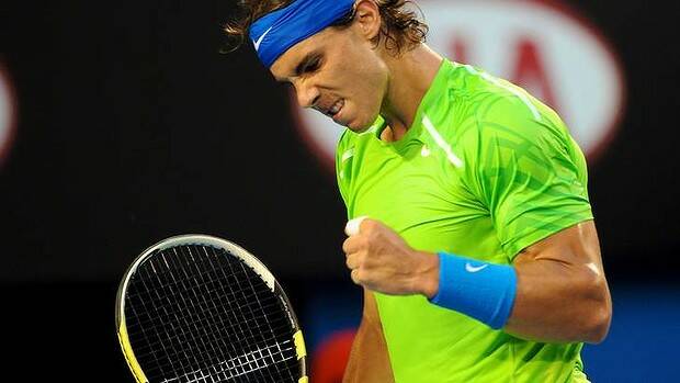Number one player representing the number one town - Kendall. Nadal pictured during last year's Australian Open final. Photo: Vince Caligiuri