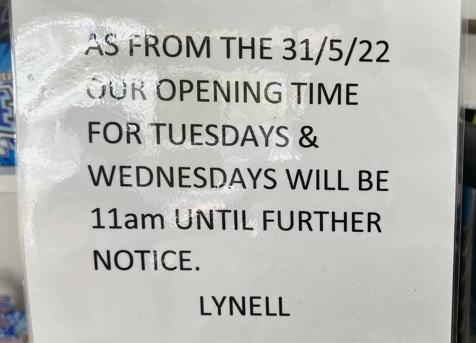 Camden Haven's Nellz Flipz N Chipz has been forced to reduce business hours on Tuesdays and Wednesdays due to the staff shortage crisis. Photo: Mardi Borg