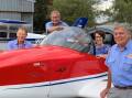 Port Macquarie MP Leslie Williams with previous grant recipients the Hastings Flying Club. Picture, Leslie Williams 