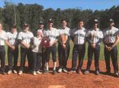 The A grade Mariners with Pam Dures after winning the Ron and Pam Dures Shield. Photo: supplied
