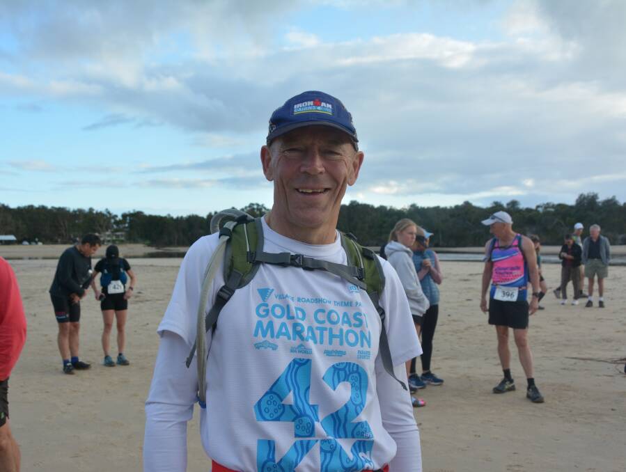 Stephen Boyd has travelled for over an hour to attend this year's half-marathon event. Picture by Emily Walker
