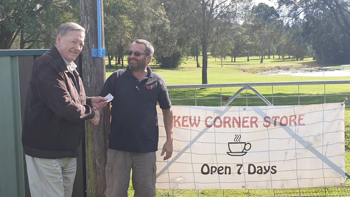 A helping hand: Theo Hazelgrove and Steffan Andler are encouraging everyone to make donations of food tins and other non-perishable items to Kew Corner Store.