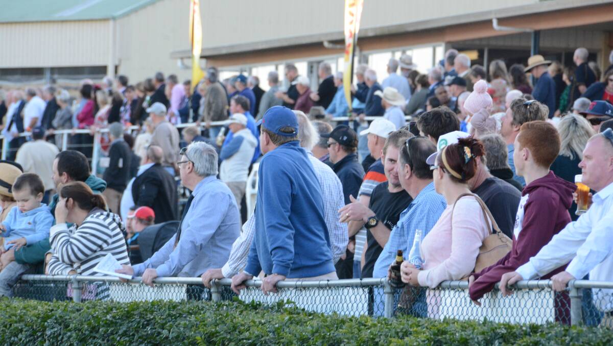 A section of the crowd at last year's Taree Gold Cup meeting at Bushland Drive. Photo Scott Calvin