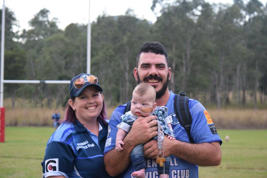 FOR PREMMIES: The Kendall Blues RLFC is throwing its support behind Aimee and Arnold Turnbull, and their baby Rory, who was born eight-weeks premature. The Blues are raising money to help others in the same situation. 