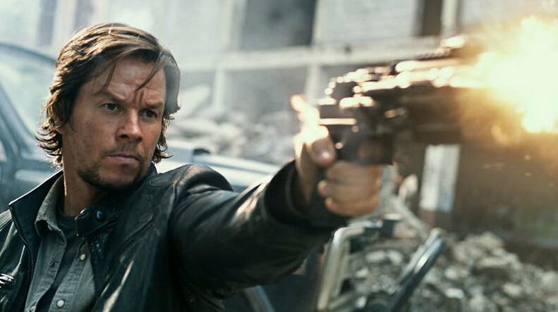 The Last Knight: Actor Mark Wahlberg in a scene from Transformers: The Last Knight which is screening at the Plaza Theatre. Pic: supplied