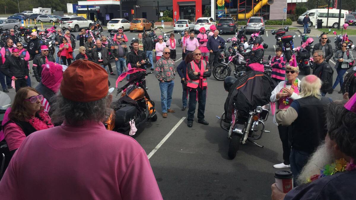 Get onboard: A flashback to a previous pink ride for breast cancer. This year's event has a new route, commencing from Kew.