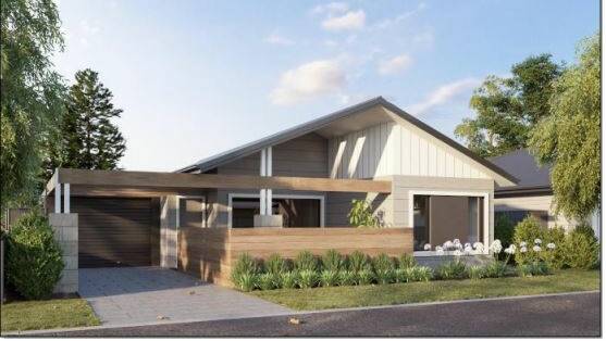 An example of one of the manufactured homes planned for the site. Photo: artist's impression from DAP report.