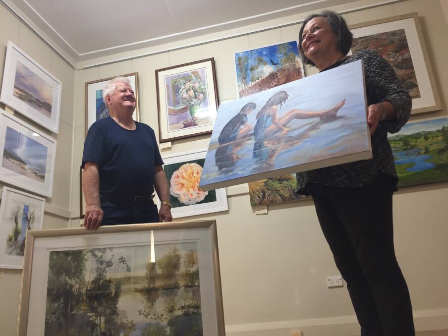 Accepted: Hastings Valley Fine Art Association members Brian Barker and Rita Carosi - along with eight fellow members - have gained accepted into Northern Exposure 5 which opens at Glasshouse on July 13. Photo: Peter Daniels