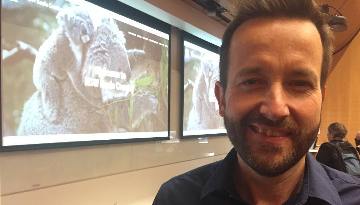 Positive influence: NSW Office of Environment and Heritage's Mike Roache urged attendees at the Koala symposium to not use negativity to harness community support.