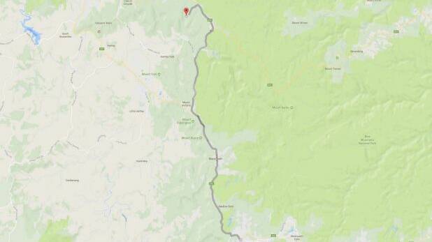 Tourists arriving at Valley View road (the red pin) needed to drive another 30 kilometers south to get to Katoomba. 